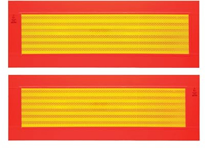 IWH ECE 70 097607 Warnstreifen Orange (fluoreszierend), Gelb (reflektierend) 1 St. (L x B) 565mm x 195mm