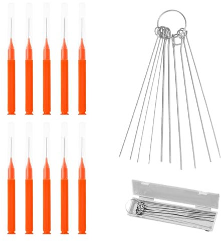Crevice Cleaning Brush,10pcs Shower Head Cleaning Brush,Shower Head Cleaner Brush Shower Nozzle Cleaning Tool Small Hole Cleaner Tool Cleaning Brush Cleaner Picks for Household Bathroom,Orange
