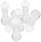 MOLUCKFU Set of 6 Small Crystal Wine Bottles with Stopper Mini Decanter for Whiskey Brandy Red Wine Portable and Elegant Design
