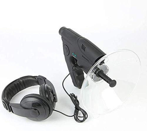 Monocular con micrófono parabólico amplificador de sonido dispositivo de escucha biónico con oído espía dispositivo de escucha de largo alcance de hasta 300 pies aumento de 8X para telescopio de