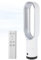 56cm Tower Fan with Air Purifier, 4000-5600rpm Bladeless Fan, Fans & Cooling, Cooler Fans, Standing Fanss, Tower Fansss Cooling Quiet Bedroom, with Remote Control, 8h Timer, 80° Oscillation (C-silver)