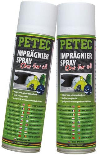 PETEC 2x 72750 Verdeck-/textilimprägnierung (500 ml) | 72750, Imprägnierspray