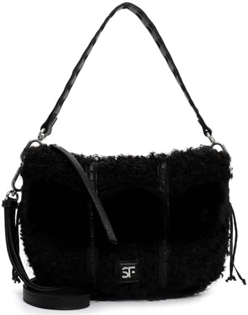 SURI FREY Schultertasche Umhängetasche SFY Resy Beutel Black schwarz