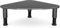Tempered Glass Computer Monitor Riser/Triangle Save Space Desktop Corner Stand for Computer Monitor & Laptop Black HD01B-003