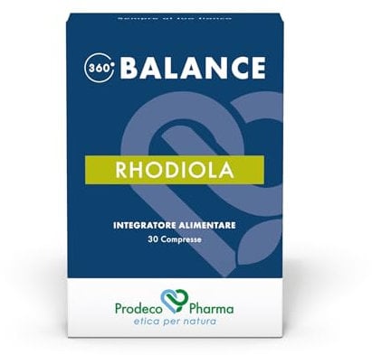 Prodeco Pharma 360 Balance Rhodiola 30 Compresse - Integratore Alimentare con AZIONE ANTISTRESS In caso di STANCHEZZA FISICA E MENTALE Favorisce il normale TONO DELL'UMORE