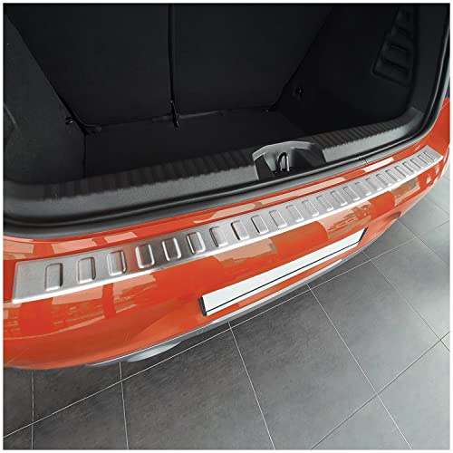 tuning-art Protection de seuil de Coffre pour Renault Clio 5 Berline | 2019-2025 Ajustement parfait Bord plié Ruban adhésif spécial Chiffon de nettoyage Protection de pare-chocs