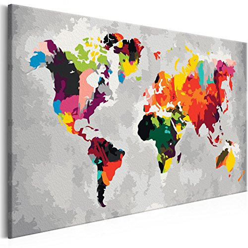 murando - Peinture par Numéros Adulte DIY 50x40 cm - Avec Cadre, Peintures Acryliques et Pinceaux - Tableau à Faire Soi-Même Loisir Créatif Maison Décoration Murale - Lunee n-A-0267-d-a