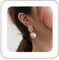 Yienate Boucles D'oreilles Vintage Pendantes Exquises - Perle Rose Sphère Boule - Bijoux De Mariée Prom - Cadeau Pour Femmes Filles