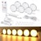 WOBANE Unterbauleuchte Küche LED Dimmbar,6er Heller LED Vitrinenbeleuchtung mit Fernbedienung,Warmweiß Schrankleuchten für Küche,Schrank,Regale,2700K,168 LEDs,Timing