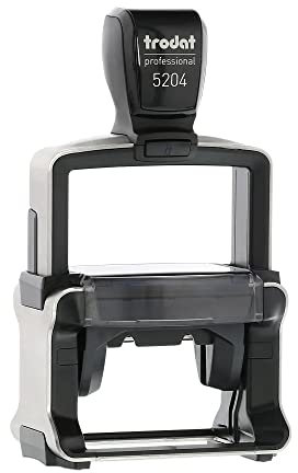 Trodat – Professional 5204 Stempel mit Wunschtext personalisieren – selbstfärbender Stempel als Namensstempel, Adressstempel, Firmenstempel & Co zu verwenden (56x 26 mm | 6 Zeilen)