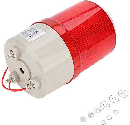 Warnleuchte, 220 V, 2 A, Rote LED-Warnleuchten, Notfall-LED-Blitzlicht, Akustisches Optisches Alarmsystem, Rotierendes Licht, Industrielle Warnleuchten