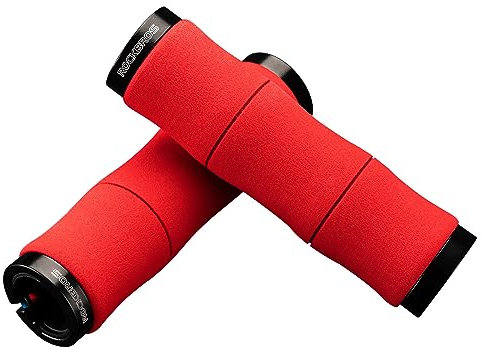 ROCKBROS Puños de Manillar de Bicicleta Puños de Esponja Cómodo Doble Bloqueo Antideslizantes para MTB Bicicleta Carretera