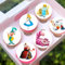 Anglesit Pre-Cut Alice in Wonderland 1A Edible Stand up Wafer Paper Cupcake Toppers Cake Decorations Birthday Party (12)