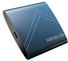 Typc-C Disco duro portátil SSD patrón 4TB 2TB SSD externo 1TB 500GB disco duro móvil de estado sólido USB 3.1 SSD externo (color: azul, tamaño: 6 TB)