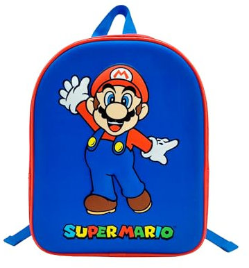 TOYBAGS Super Mario 3D Eva Vorschulrucksack, innen komplett gefüttert, verstellbare Träger für ganztägigen Komfort, gepolsterter Rücken, 3D-Charakter, 32 x 25,5 x 11 cm