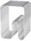 Beistelltisch aus Metall, Moderner Couchtisch, Schlichter Zeitungsständer, Kein Zusammenbau Erforderlich, for Wohnzimmer, Schlafzimmer(Silver)