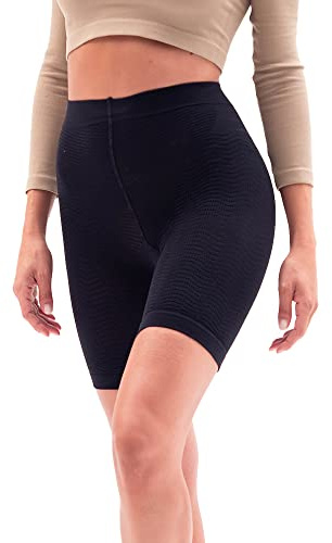 SOLIDEA Frauen Mikromassierende-Sportliches Höschen Magic Panty (Schwarz, 36)