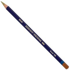 Derwent Inktense Permanent Watercolour Single Pencil, Mustard (1700), 4mm Premium Core Strength, Water-Soluble, Ideal for Drawing, Colouring & Painting on Paper & Fabric, Professional Quality (0700919)