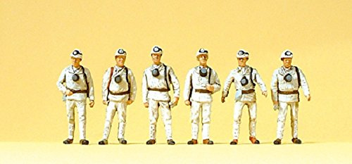 Preiser 10555 Miners (6) Exclusive Figure Set