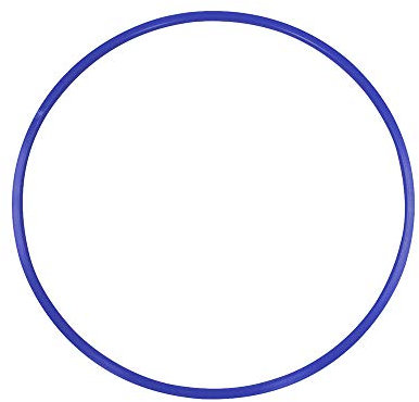 Grevinga® Gymnastikreifen aus Kunststoff (Blau, 70 cm)