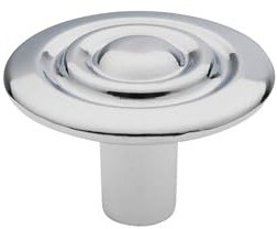 SIRO Möbelknopf Altenburg, Design, Druckguss chrom glänzend, 28 mm x 19 mm x 28 mm, 920-28ZN1