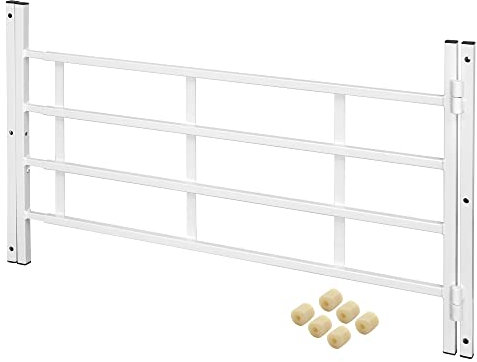Prime-Line S 4780 Fenstergitter mit Scharnier, 4 Stangen, 53,3 cm, weiß lackiert, Karbonstahl, Einzelpackung