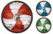 Holzspielerei Wikingerschild Seemann rot