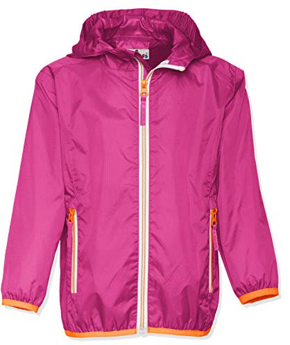 Playshoes Unisex Kinder Faltbare Regen-jacke Funktions-Jacke Regenmantel Regenbekleidung, Beere, 116 EU