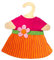 Heless 1722 - Fair Trade Kleid Maya, für Puppen, mit Blütenapplikation, Größe 28 - 35 cm