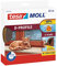 tesa H0538901 Moll D Zugluftstopper für Türen und Fenster, Braun, 25 m x 9 mm