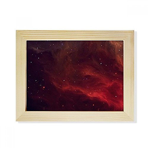 DIYthinker Fancy-Nebel Dunkle Universum Desktop-HÖlz-Bilderrahmen Fotokunst-Malerei Passend 15.2 x 20.2cm (6 x 8 Zoll) Bild Mehrfarbig