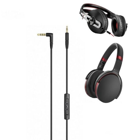 Earphone Line Drive-by-Wire Kopfhörer-Mikrofonkabel für Sennheiser HD4.30 HD4.50 HD4.40 HD4.30i HD4.30g und Momentum Kopfhörer