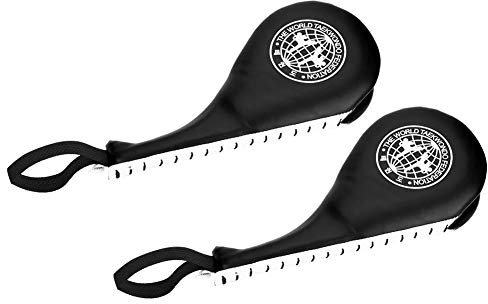1 Paar Ziel Pads Weiche Qualität PU Schwamm Stanzen Trainingsziel Boxen Taekwondo Karate(Schwatz) Taekwondo