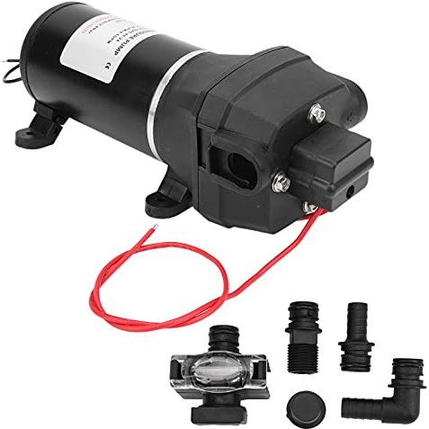 Membranpumpe, technische Kunststoffe, Wasserpumpe, elektrische Membran, Stromverbrauch, geräuscharm, 24 V, 6,0 A, 4,5 GPM, 40 PSI/2,8 bar