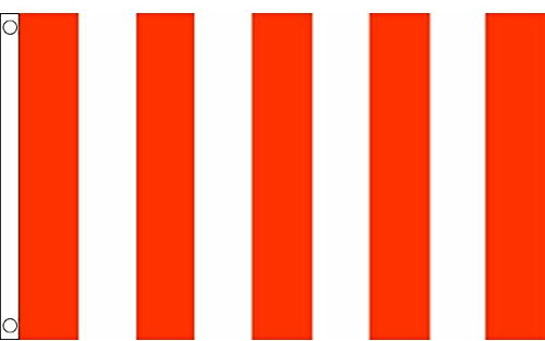 AZ FLAG Bandiera STRISCIE Rosse E Bianche 90x60cm - Bandiera A Striscia Rossa E Bianca 60 x 90 cm