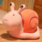 EXQULEG Plüschtier Schnecken Kuscheltiere,Plüschtier Spielzeug Plüsch Schnecken Stofftier Kinder Spielzeug Geschenk (Rosa,30cm)
