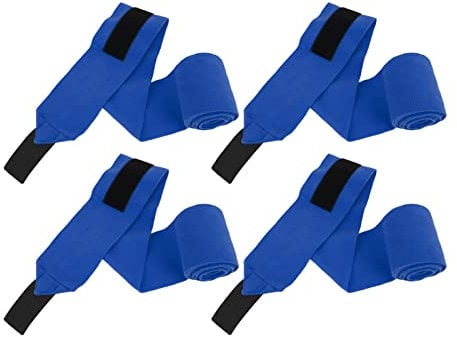 Fleece Horse Leg Wraps, Washable Firm Breathable Double Sided Horse Leg Wrap Warm for Riding for Training for Exercising(blue)