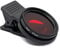 SYSTEM-S Farbfilter Rot 37 mm Linse Farbe mit Clip für Smartphones in Schwarz