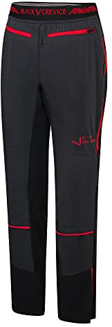 Black Crevice Damen Skitourenhose, schwarz/rot, 38
