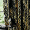 Fmfunctex Black Gold Blackout Curtains for Living Room 90 inch Drop Eyelet Curtains for Bedroom Tree Branch Foil Thermal Insulated Window Curtain Panels 2 Panels