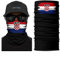 ShopINess Unisex Erwachsene Multifunktions Schlauchschal Halswärmer Neckwarmer Flaggen-Stil Fußball Weltmeisterschaft (Kroatien)