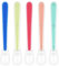 Vicloon 5 Pezzi Cucchiaino Svezzamento, Cucchiaio per Bambini di Diversi Colori, Cucchiaio in Silicone Senza BPA, Cucchiaio da Addestramento per L'alimentazione del Bambino, Lavabili in Lavastoviglie