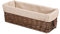 Narrow Space-save Wicker Storage Basket Bathroom Toilet Roll Basket Gift Hamper Bathroom Hallway Kitchen Storage Gift Basket (Brown)