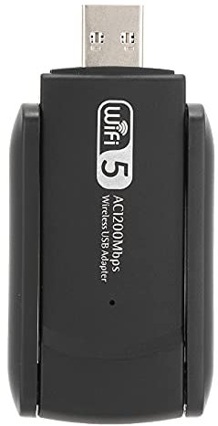 Sxhlseller WiFi-Adapter, Wireless Dual Band 5.8G/2.4G 1200M USB 3.0 Netzwerkkarte 360-Grad-freie Rotation Für Desktop-Laptop-PC Für Windows XP/Vista / 7/8 / 10 / Linx2.6X / OS X