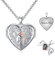 enjoylifecreative Personalisierte Vater Tochter Medaillon Halskette S925-Sterlingsilber Tochter Geschenke von Papa Mutter Ich liebe dich für immer Tochter Medaillon Schmuck Geschenk
