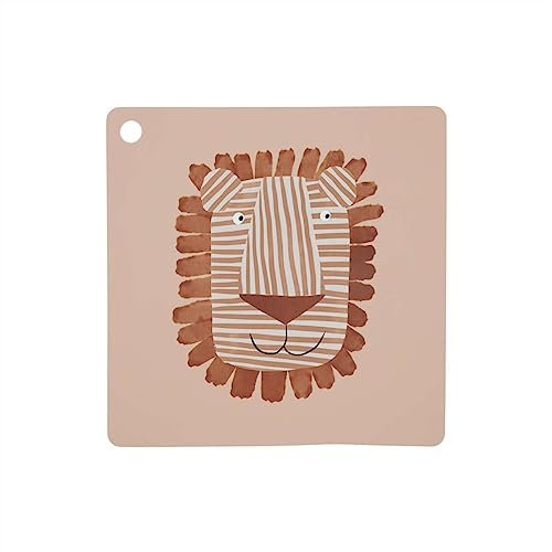 Tischset - Apfelmotiv Braun aus Silikon H0,15x38x38cm