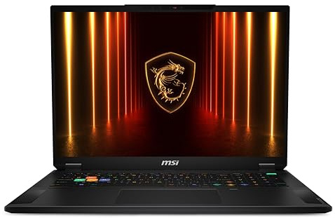 MSI Stealth 18 HX AI 18 240Hz QHD+ Gaming Laptop: Intel Ultra 9-275HX, NVIDIA Geforce RTX 5070Ti, 64GB DDR5, 2TB NVMe SSD, Wi-Fi 7, Win 11 Pro: Black A2XWHG-029US
