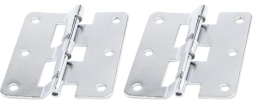 Take-Apart SQXBK Scharnier für Flugkoffer, abnehmbare Türbeschläge, 77 mm, silberfarben, 2 Stück
