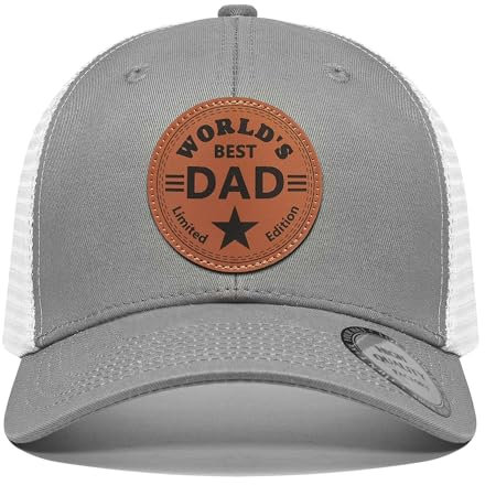 Vater-Geschenke von Tochter, Sohn, Familie für Männer, einzigartiger Vatertags-Hut Geschenk für Geburtstag Weihnachten, 23, Grau, Einheitsgr��e