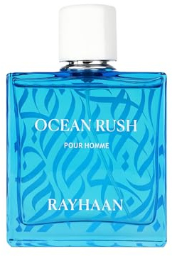 Rayhaan Ocean Rush Aqua Collection for Men Eau de Parfum Spray, 100 ml